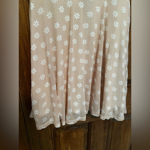 Urban Outfitters Audrey Mini Dress Beige Floral Size Medium - Picture 6 of 12